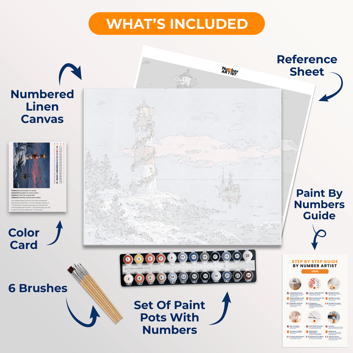 Festive Beacon - Number Artist Paint by Numbers Kits