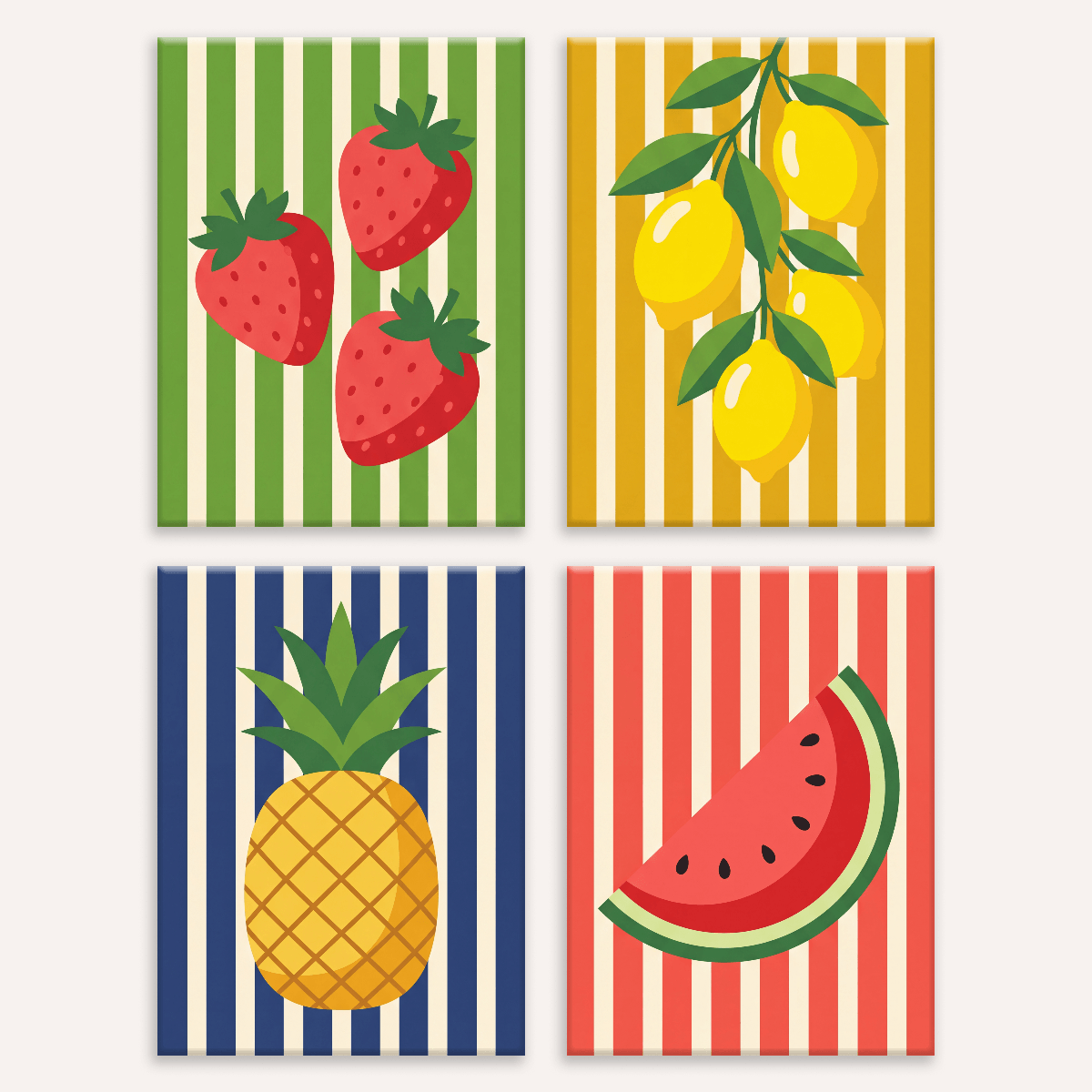 Summer Stripes - Number Artist Paint by Numbers Kits