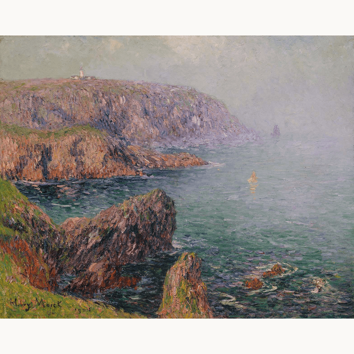 Cliffs at Ouessant, Brittany by Henry Moret - Number Artist Paint by Numbers Kits
