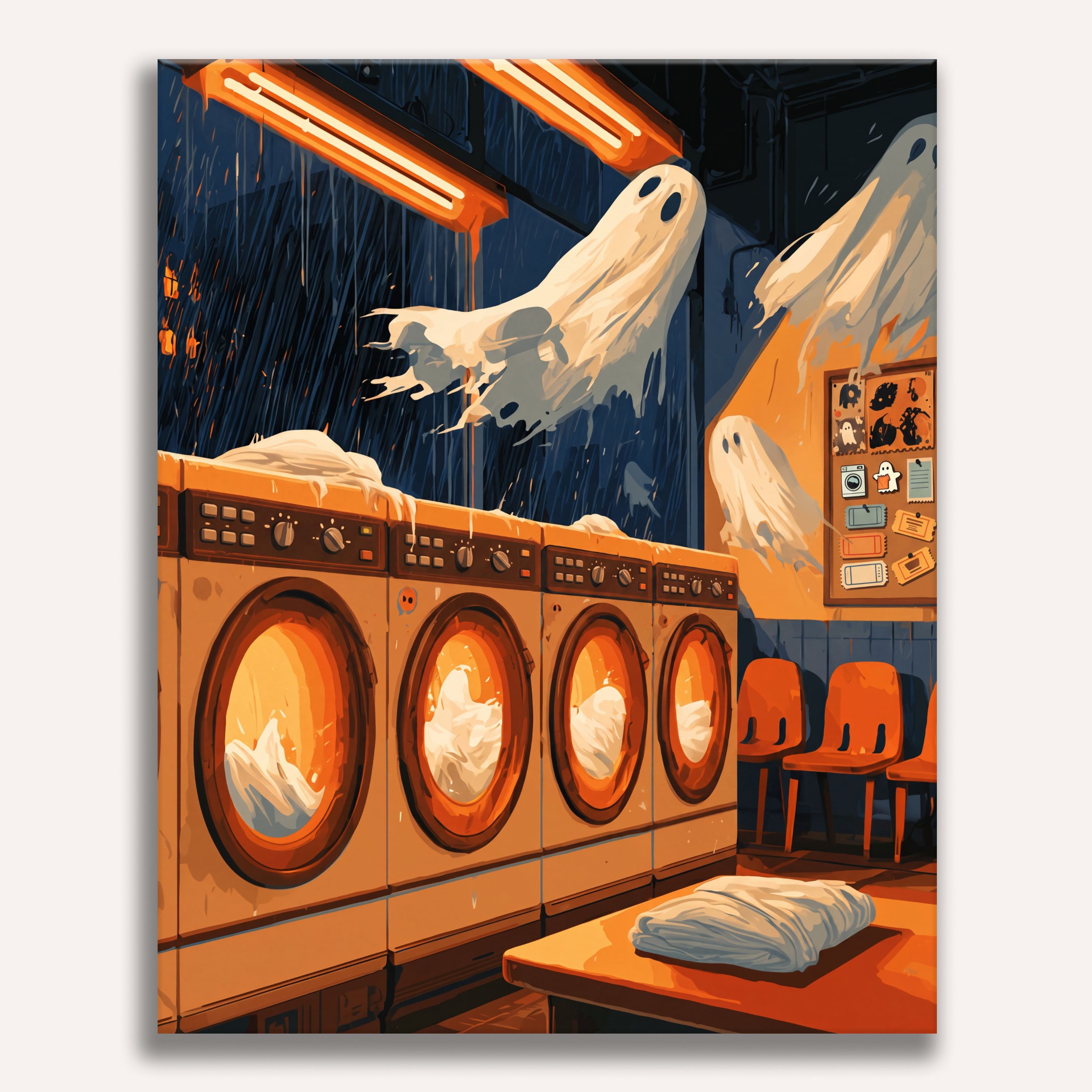 Ghostly Bath - Number Artist Paint by Numbers Kits
