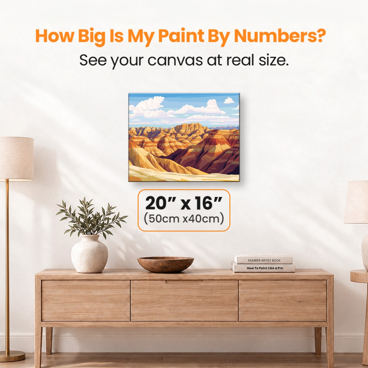 Badlands - Number Artist Paint by Numbers Kits