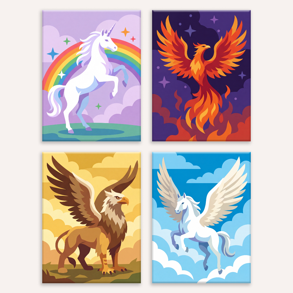 Mythical Beings - Number Artist Paint by Numbers Kits