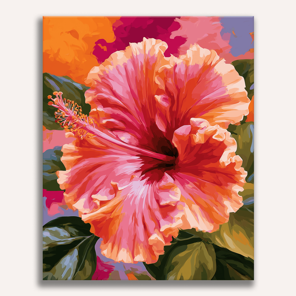 Blooming Hibiscus - Number Artist Paint by Numbers Kits