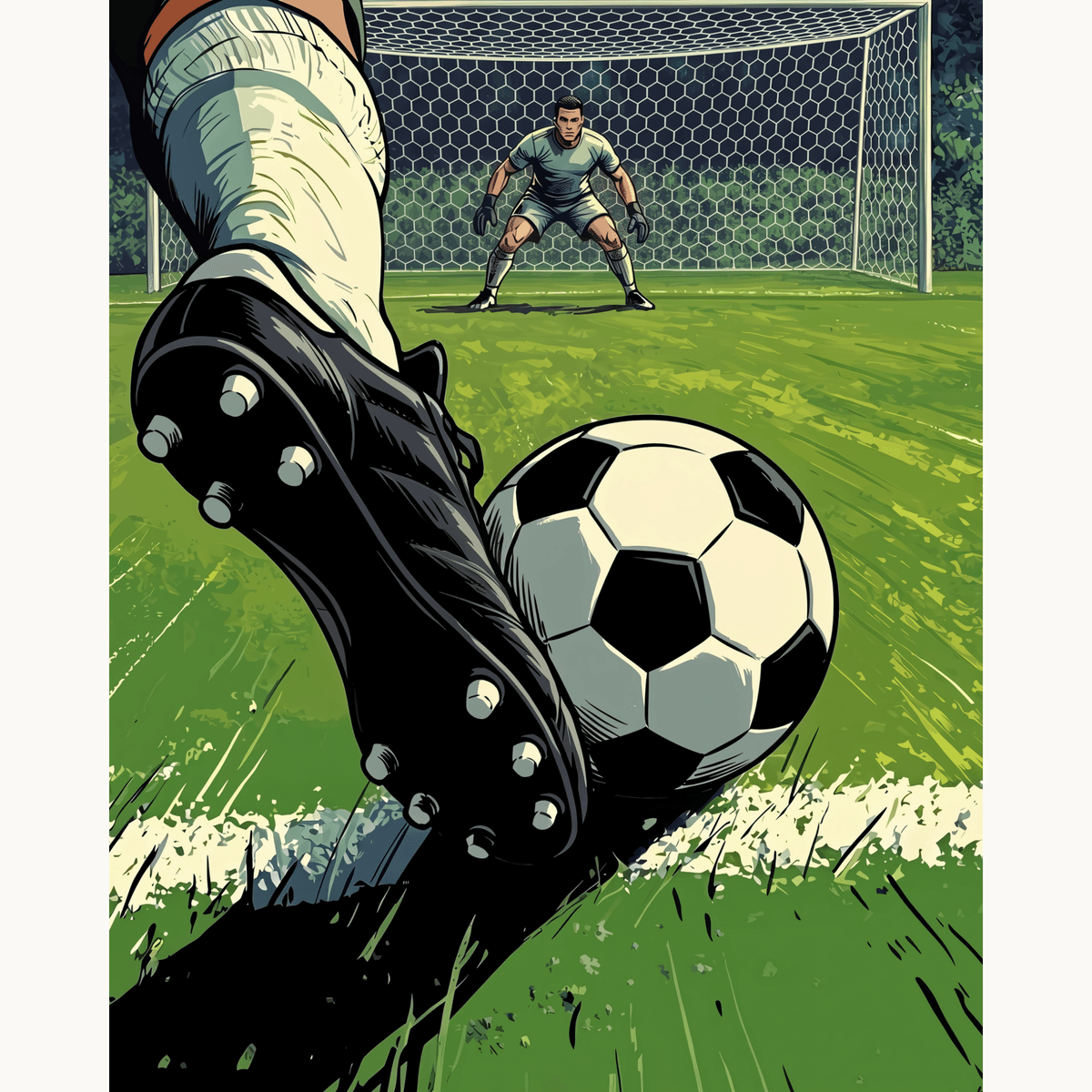 Free Kick - Number Artist Paint by Numbers Kits