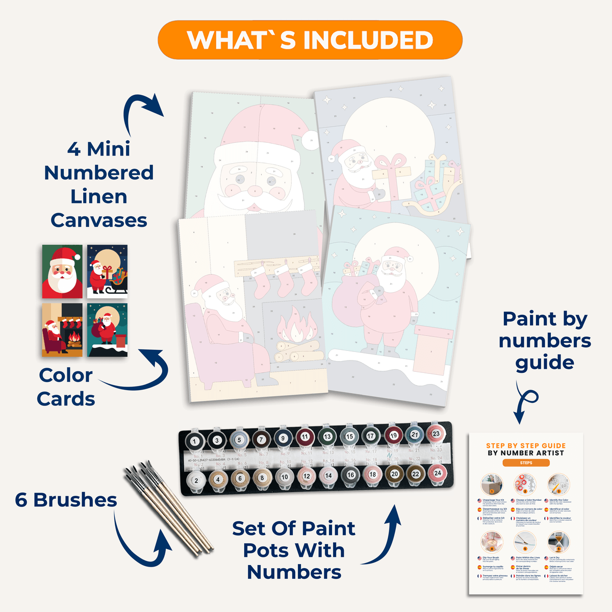 Santa Claus Magic - Number Artist Paint by Numbers Kits