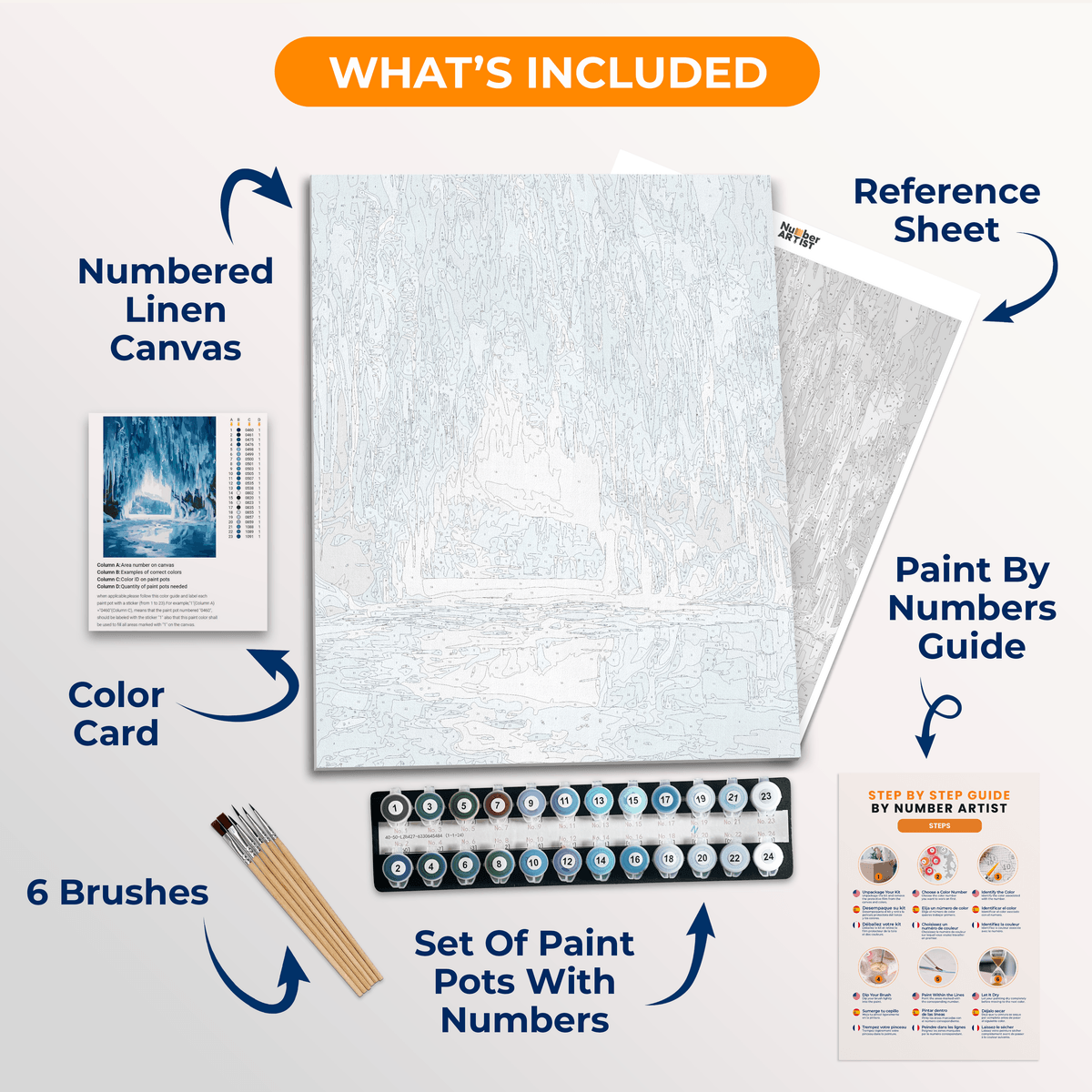 Ice Lair - Number Artist Paint by Numbers Kits