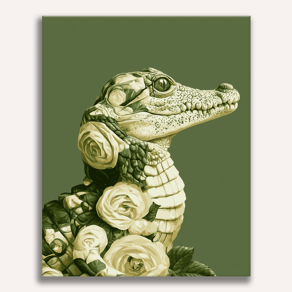 Floral Croc - Number Artist Paint by Numbers Kits