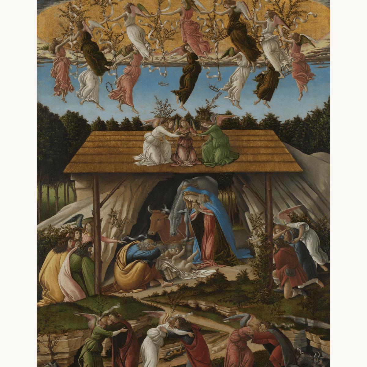 The Mystical Nativity by Sandro Botticelli - Number Artist Paint by Numbers Kits