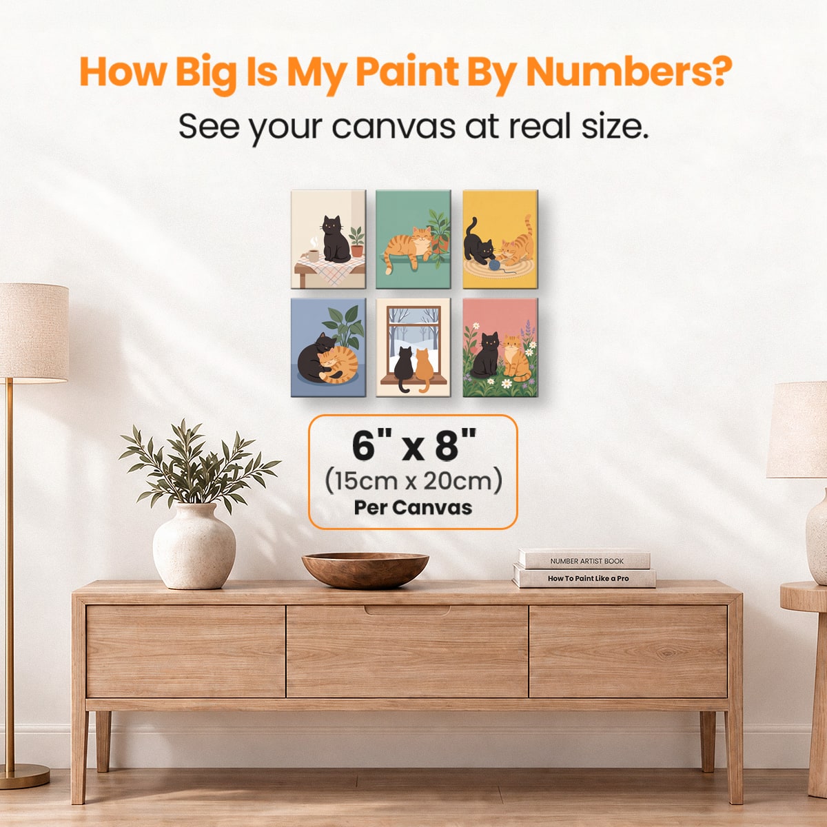 Cat Duo - Number Artist Paint by Numbers Kits