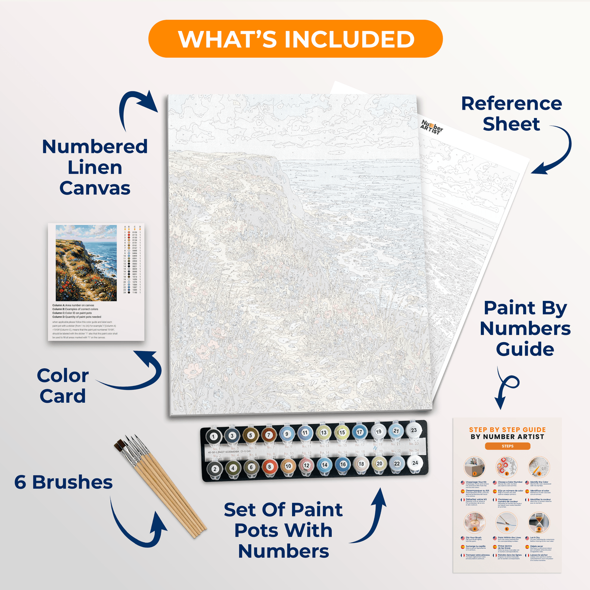 Wildflower Cliffs - Number Artist Paint by Numbers Kits