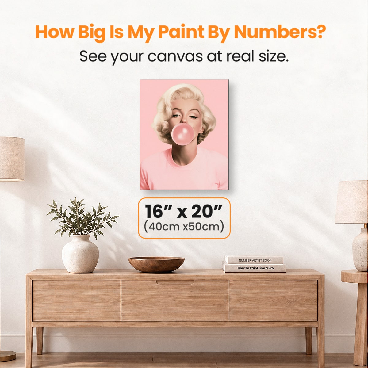 Bubblegum Monroe - Number Artist Paint by Numbers Kits