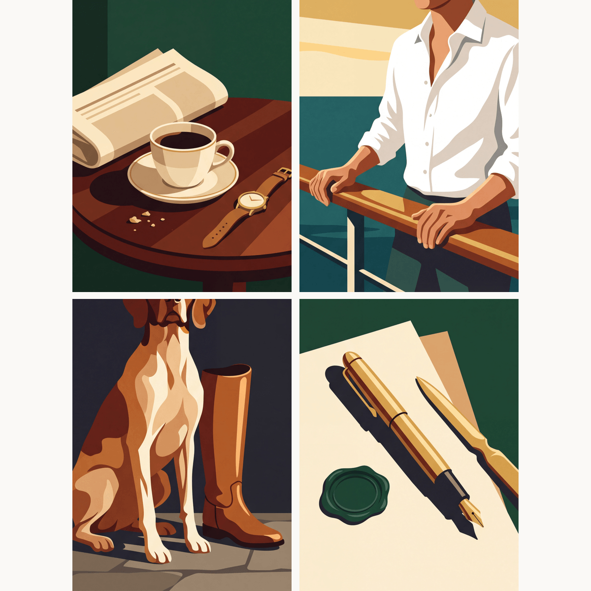 Coastal Gentleman - Number Artist Paint by Numbers Kits