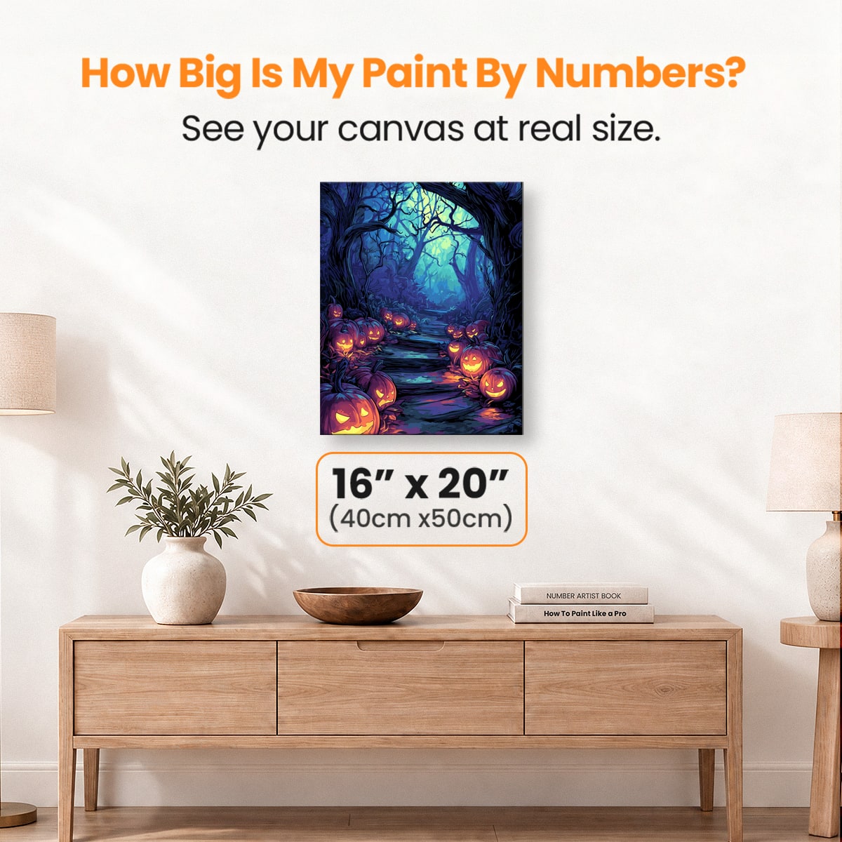 Pumpkin Path - Number Artist Paint by Numbers Kits