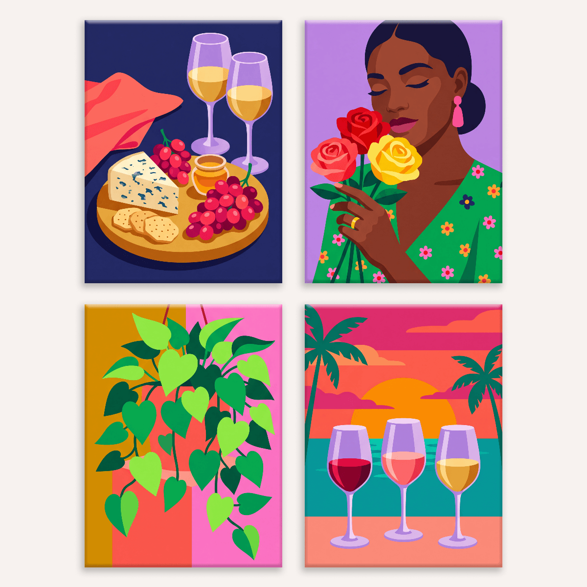 Sunset Sip - Number Artist Paint by Numbers Kits