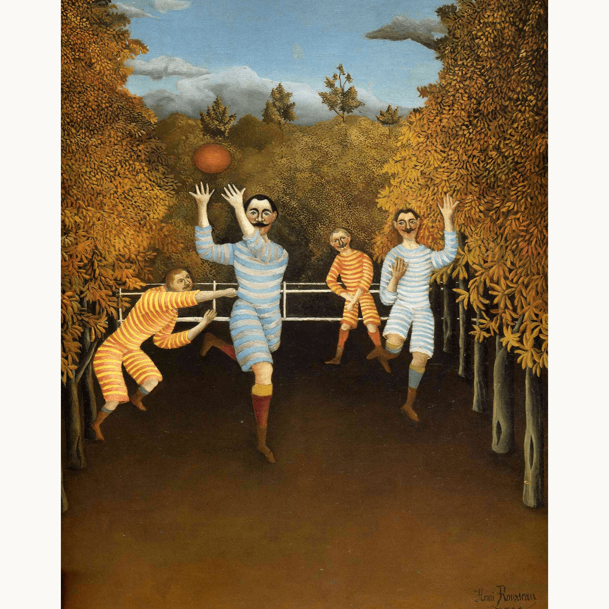 The Football Players by Henri Rousseau - Number Artist Paint by Numbers Kits