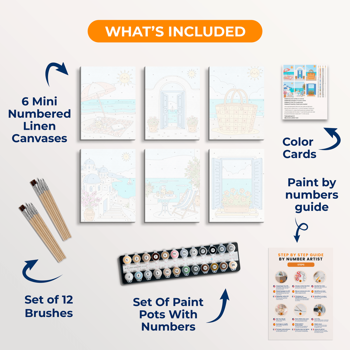 Island Ease - Number Artist Paint by Numbers Kits