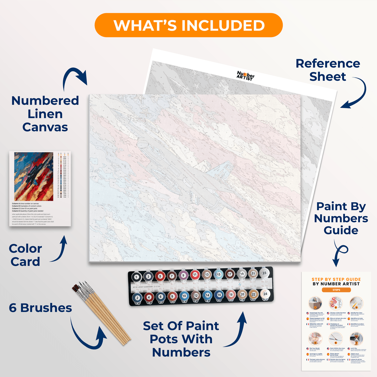 Stars Above - Number Artist Paint by Numbers Kits