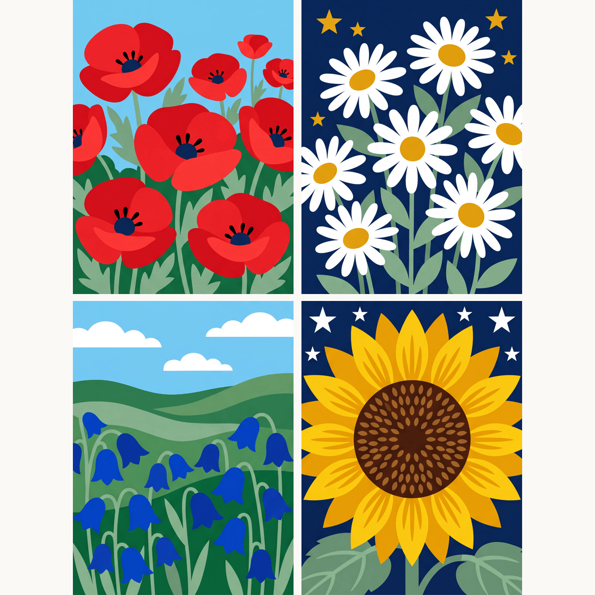 Meadow Blossoms - Number Artist Paint by Numbers Kits
