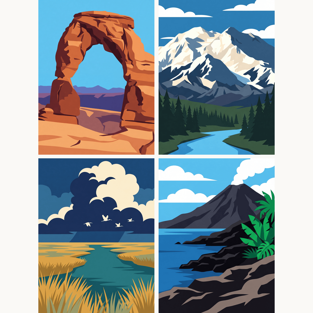 American Landscapes - Number Artist Paint by Numbers Kits