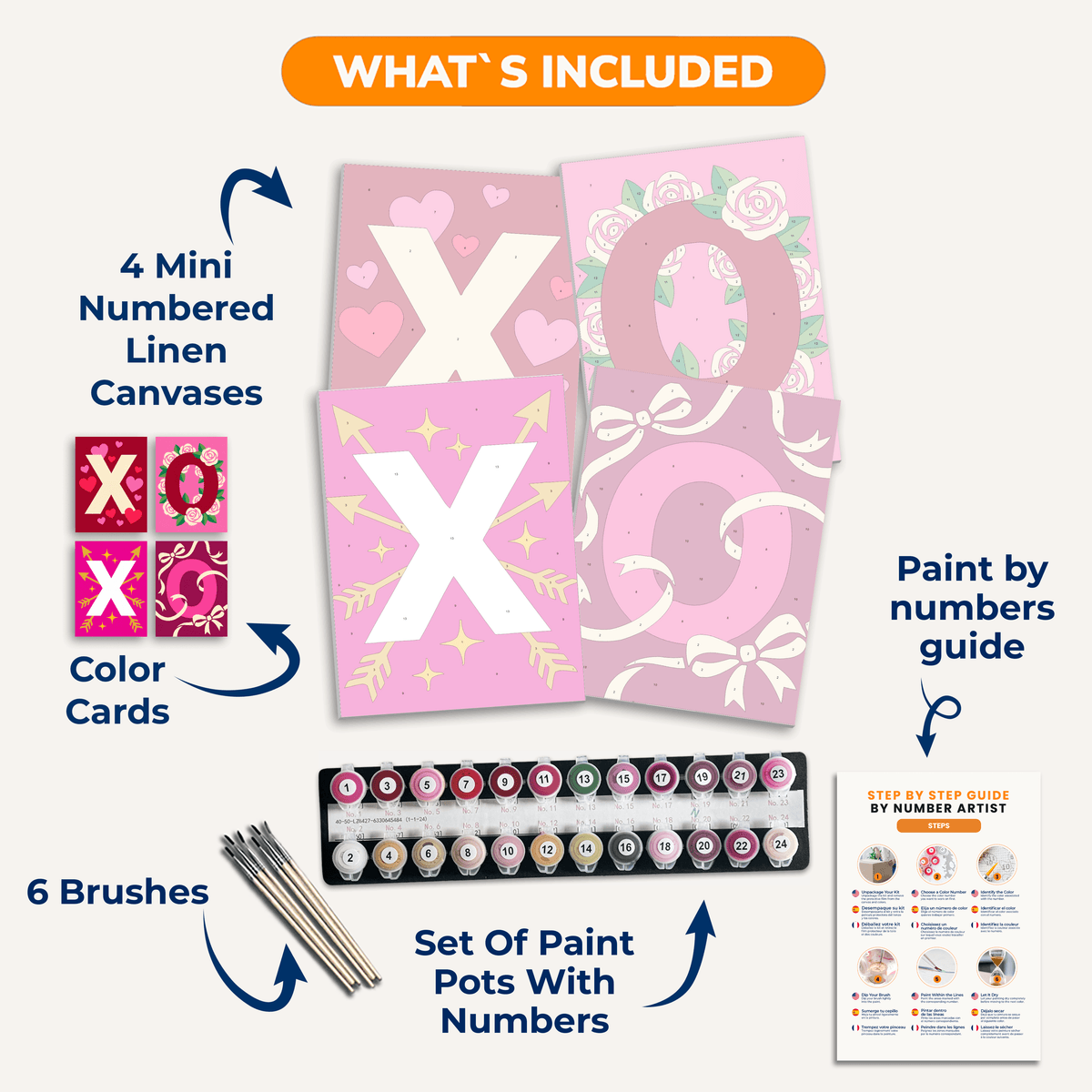 XOXO - Number Artist Paint by Numbers Kits