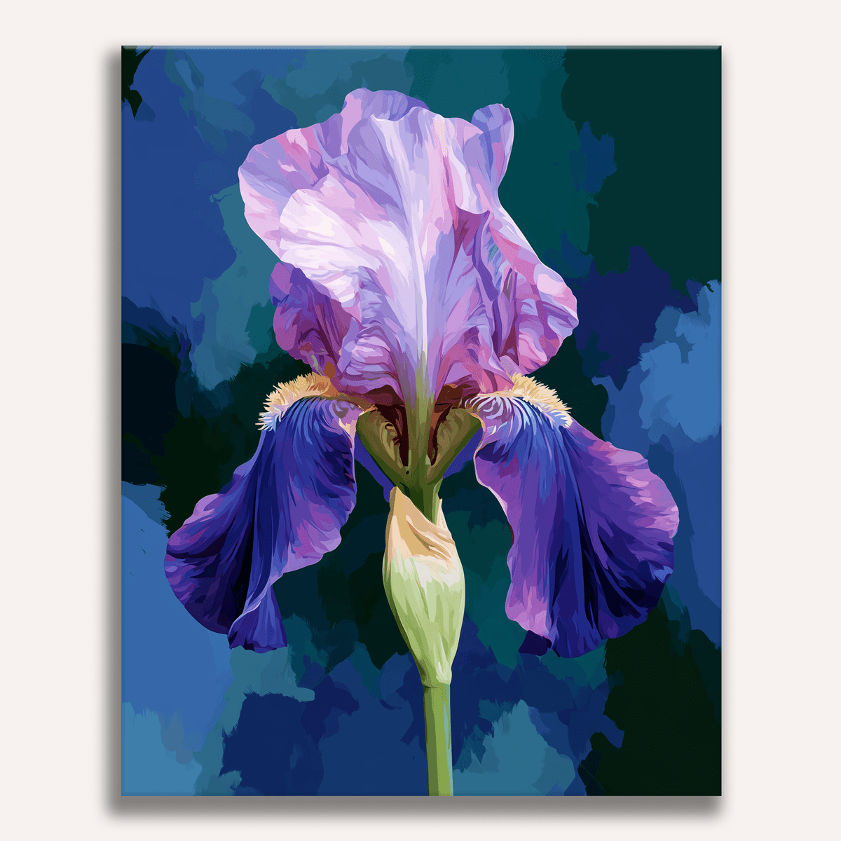 Blooming Iris - Number Artist Paint by Numbers Kits