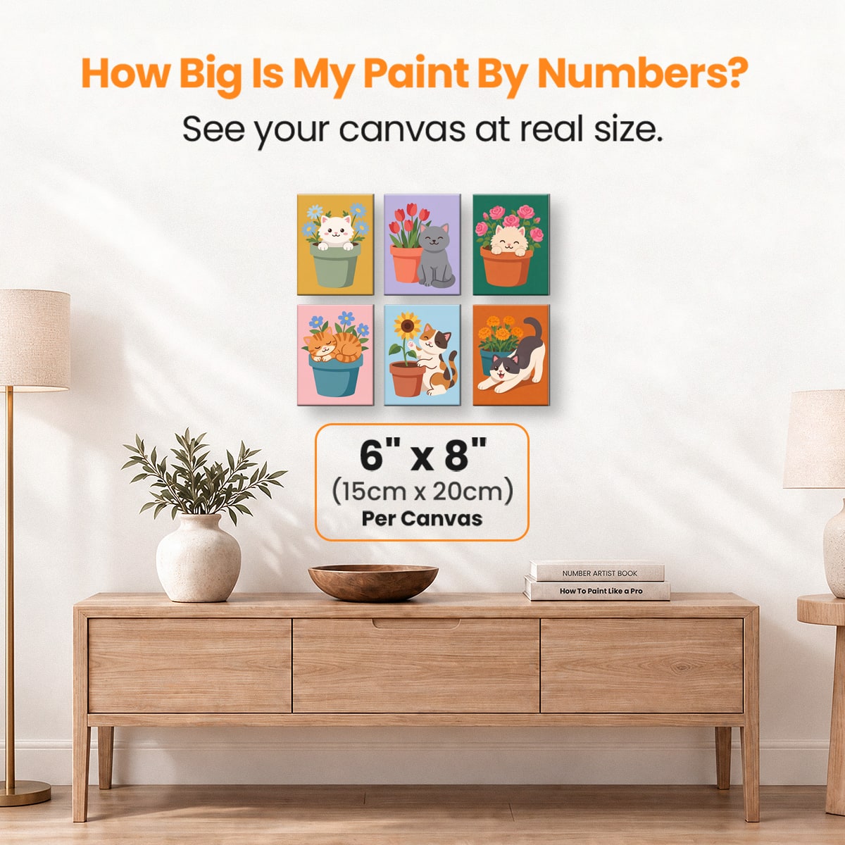 Kitty Garden - Number Artist Paint by Numbers Kits