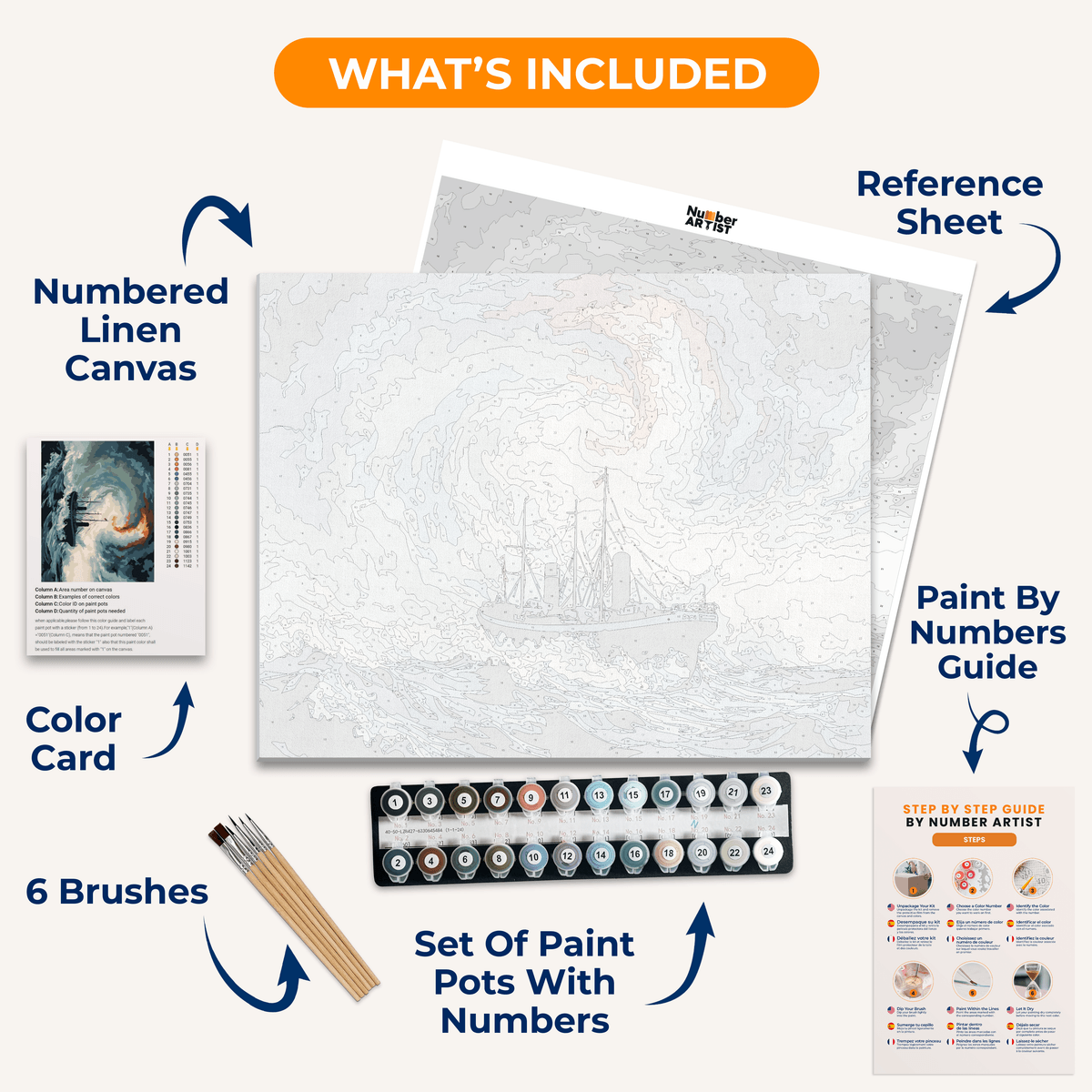 Snow Storm - Number Artist Paint by Numbers Kits