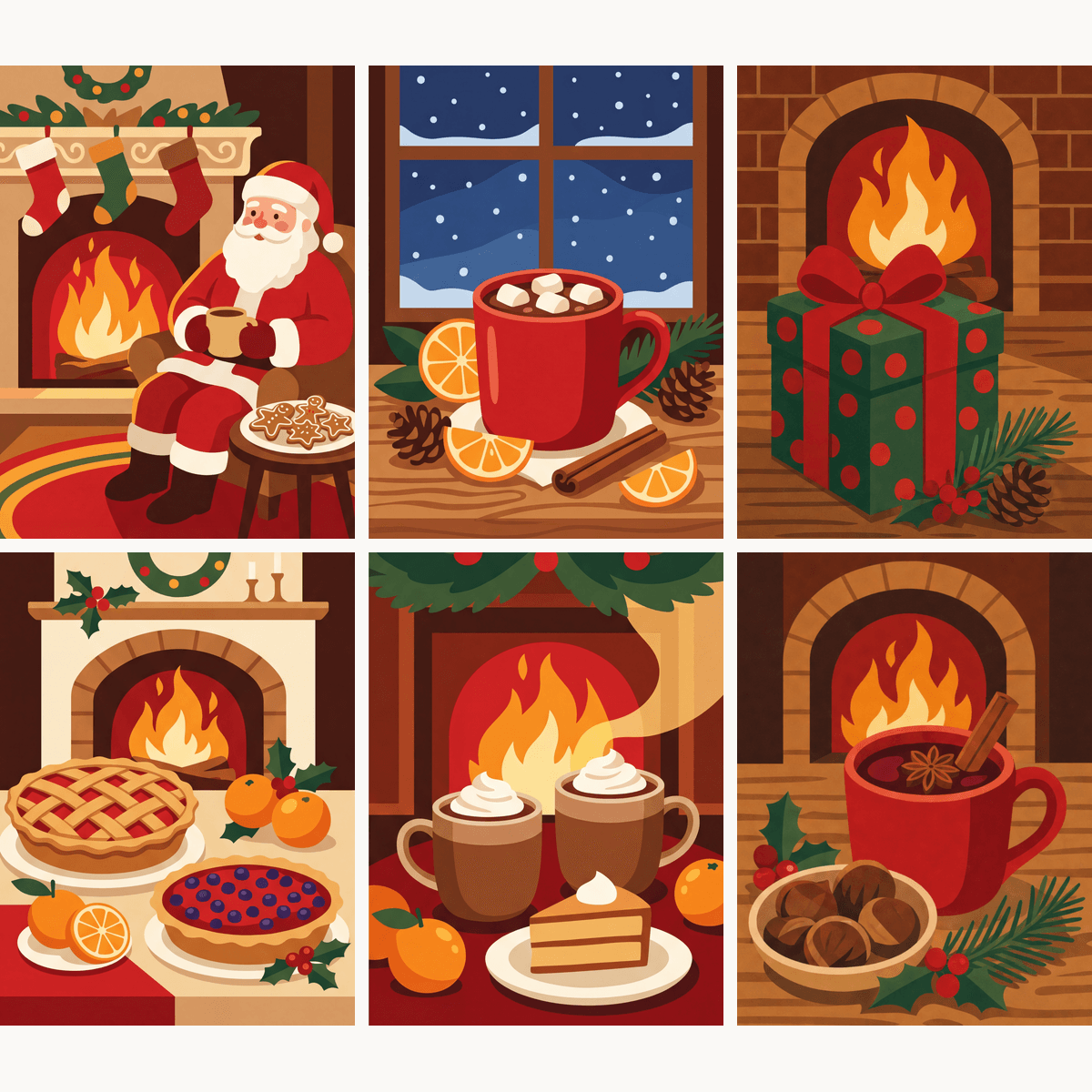 Fireside Magic - Number Artist Paint by Numbers Kits