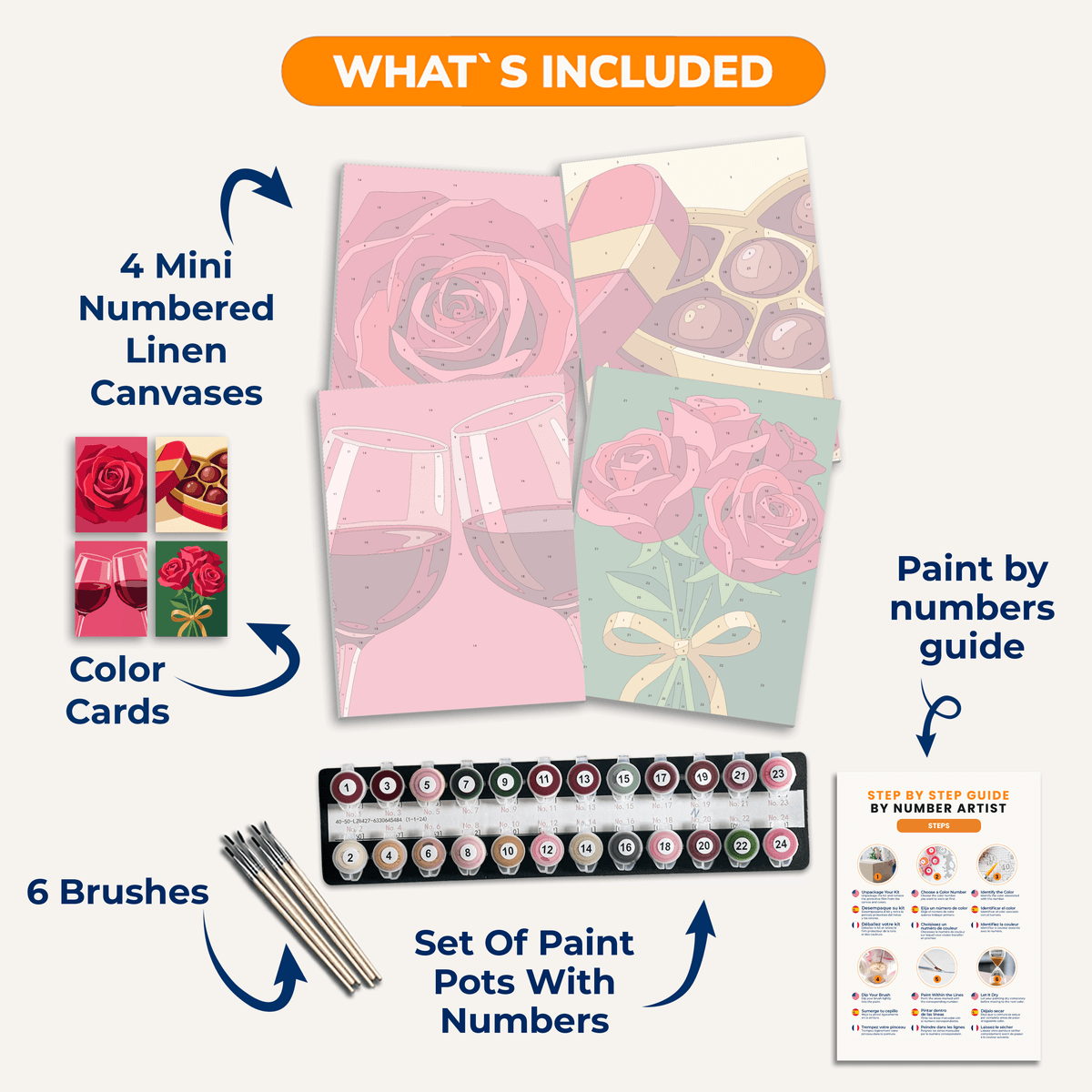 Valentine's Romance - Number Artist Paint by Numbers Kits