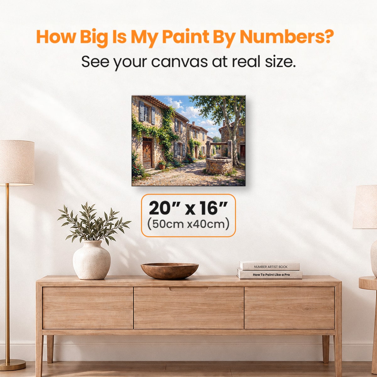 Provence Lane Well - Number Artist Paint by Numbers Kits