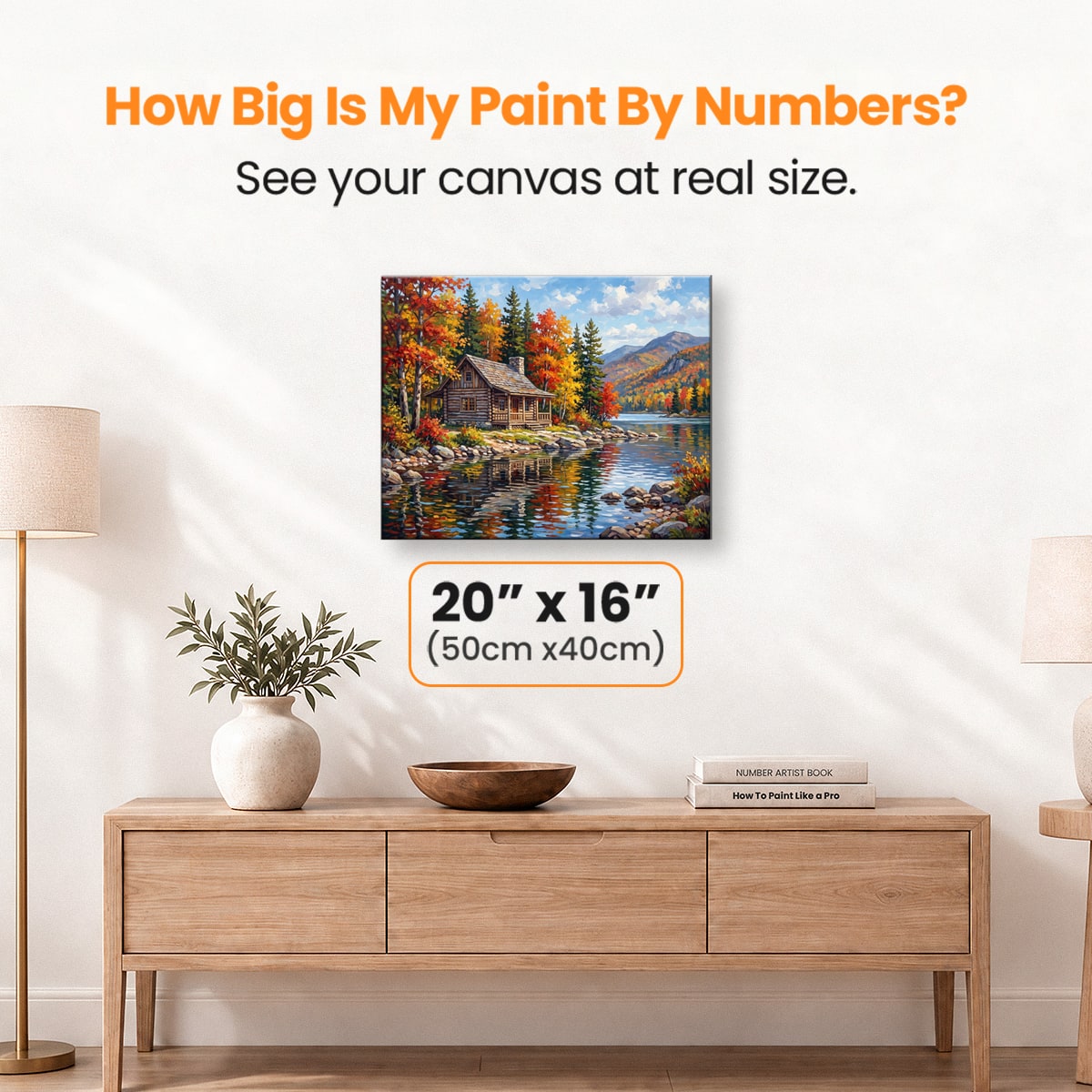 Autumn Cabin Retreat - Number Artist Paint by Numbers Kits