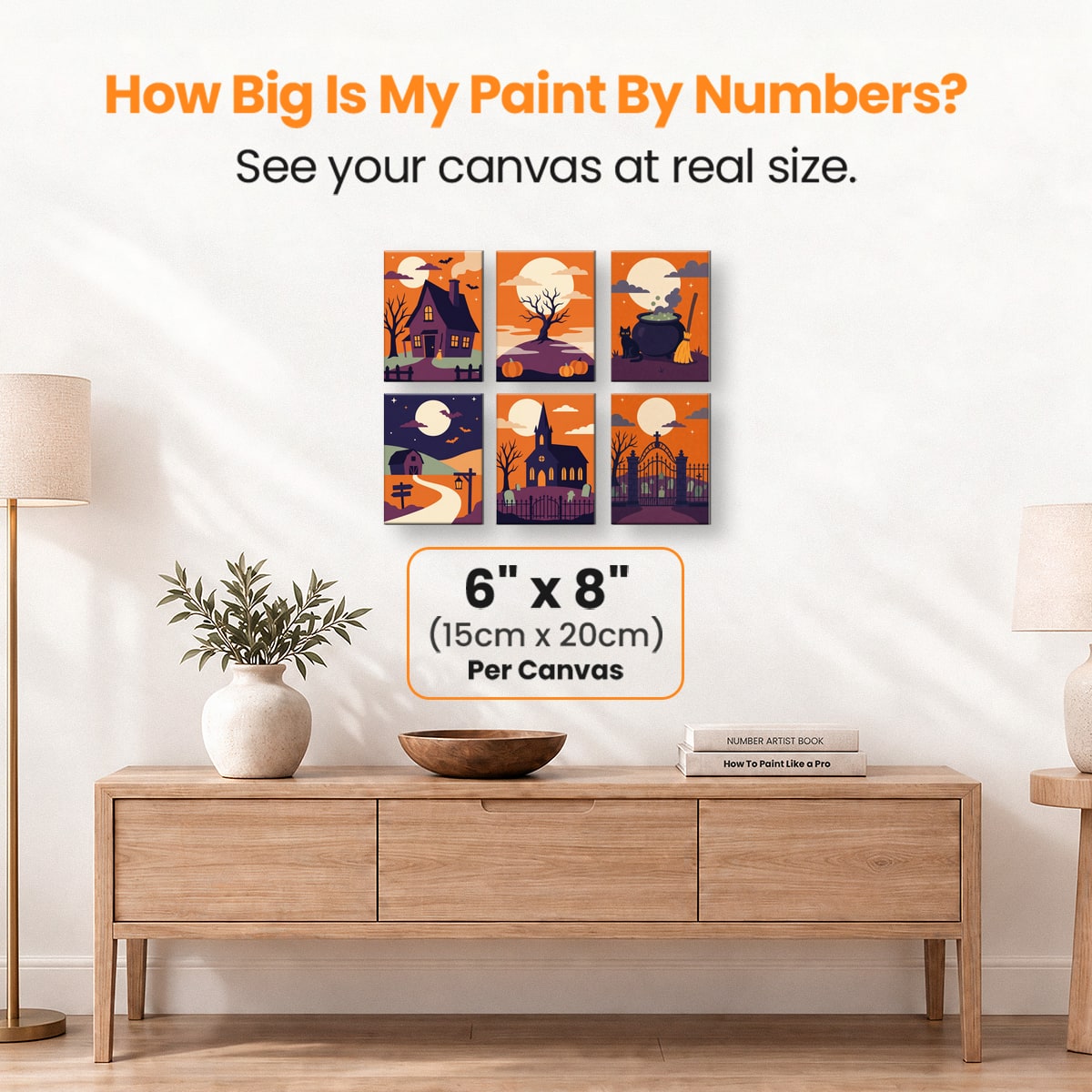 Midnight Spooks - Number Artist Paint by Numbers Kits