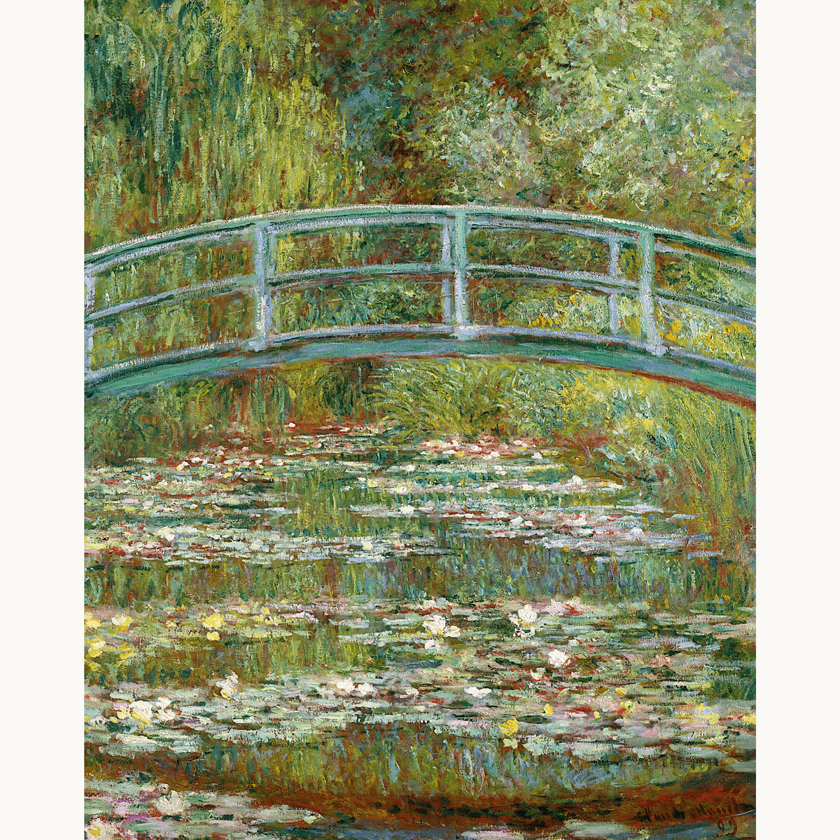 Bridge over a Pond of Water Lilies by Claude Monet - Number Artist Paint by Numbers Kits