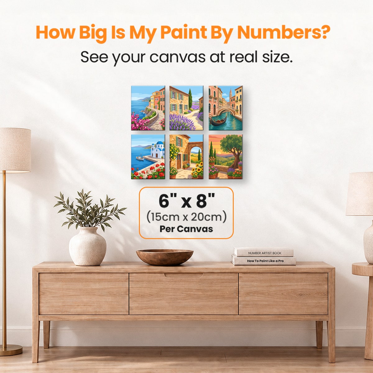 Mediterranean Coastline - Number Artist Paint by Numbers Kits