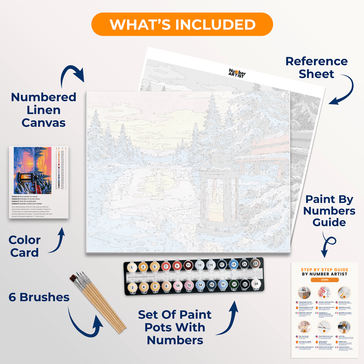 Winter Stillness - Number Artist Paint by Numbers Kits