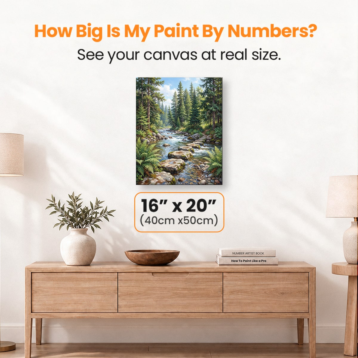 Stream Crossing - Number Artist Paint by Numbers Kits
