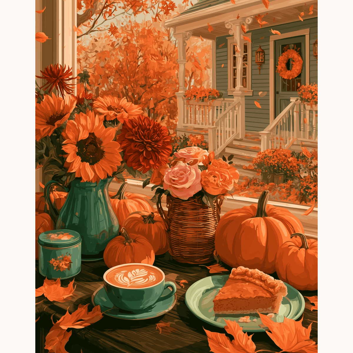 Fall Coziness - Number Artist Paint by Numbers Kits
