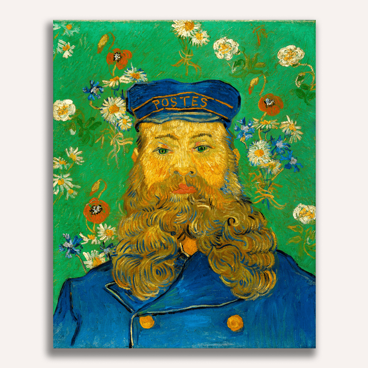 Portrait of the Postman Joseph Roulin by Vincent Van Gogh - Number Artist Paint by Numbers Kits