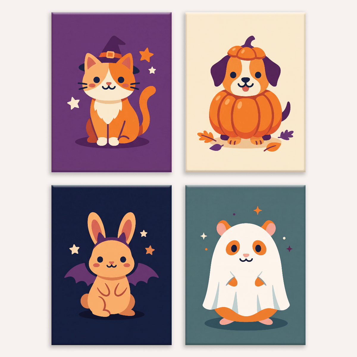Halloween Pets - Number Artist Paint by Numbers Kits
