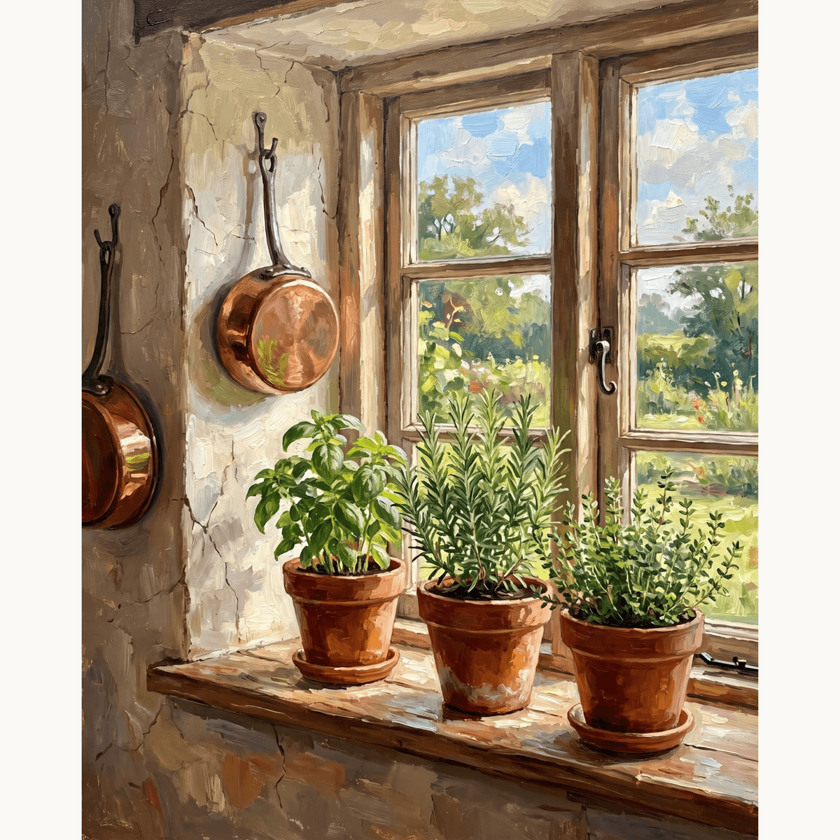 Herb Window Charm - Number Artist Paint by Numbers Kits