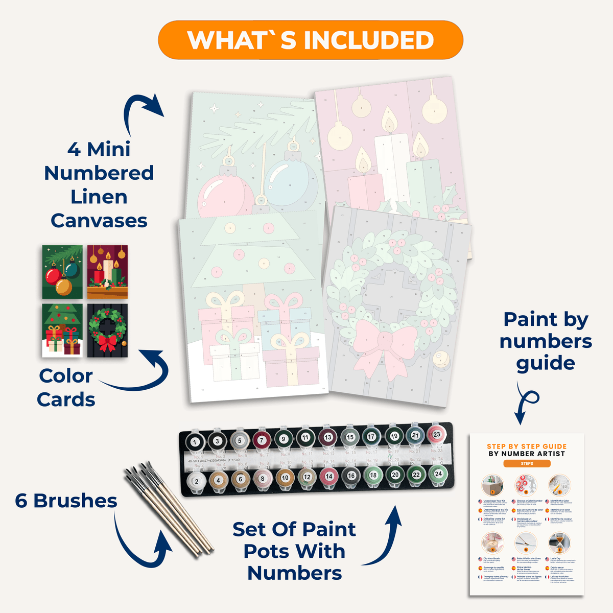 Festive Cheer - Number Artist Paint by Numbers Kits
