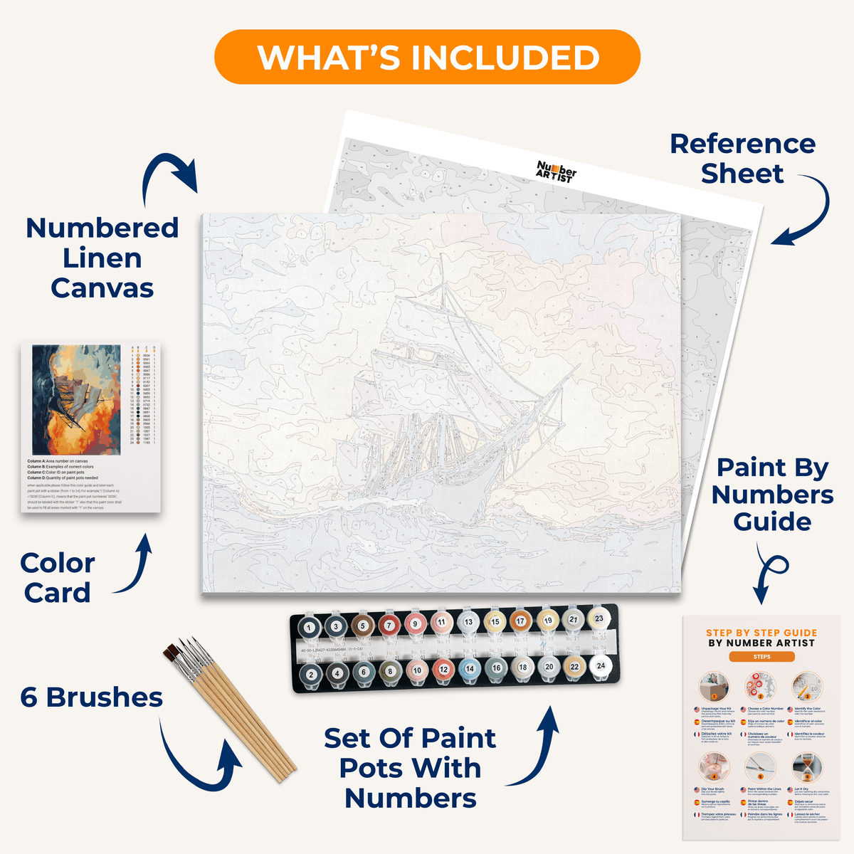 Slave Ship - Number Artist Paint by Numbers Kits