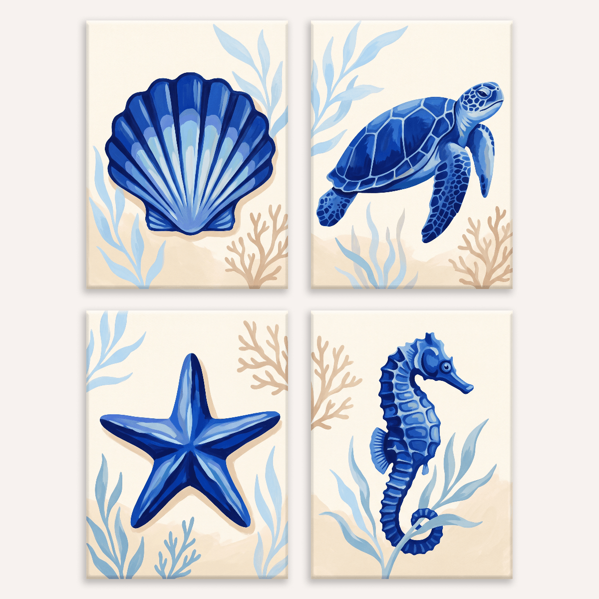 Coastal Blue - Number Artist Paint by Numbers Kits