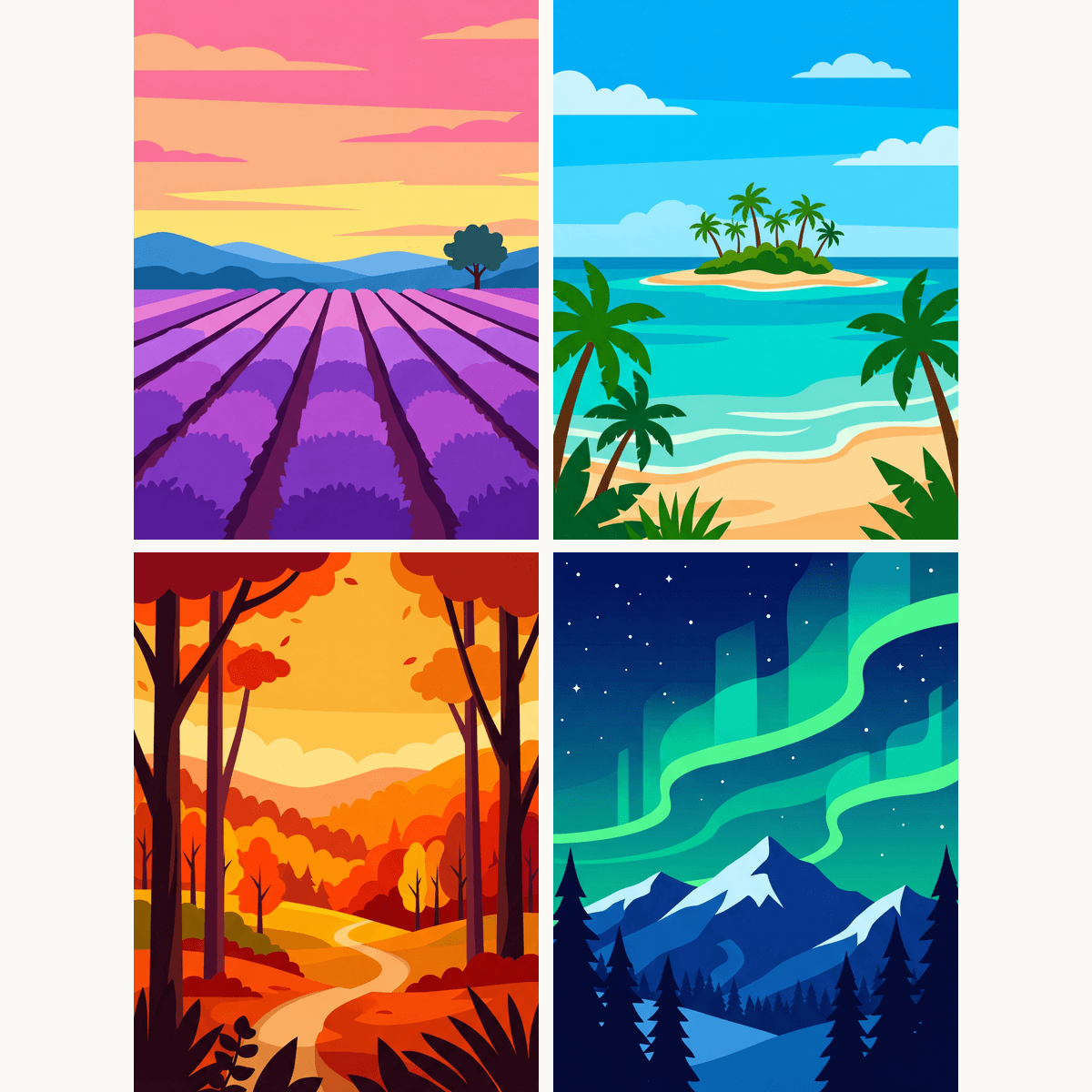 Wild Landscapes Vol. 2 - Number Artist Paint by Numbers Kits