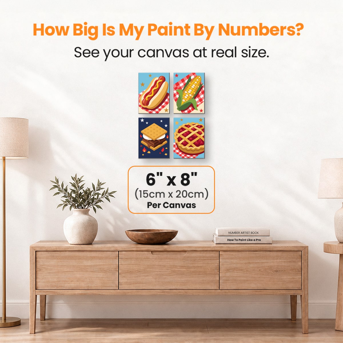 Patriotic Picnic Spread - Number Artist Paint by Numbers Kits
