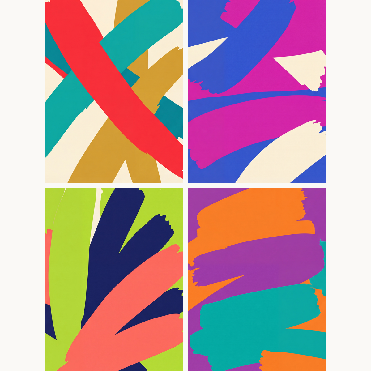 Brushstroke Energy - Number Artist Paint by Numbers Kits