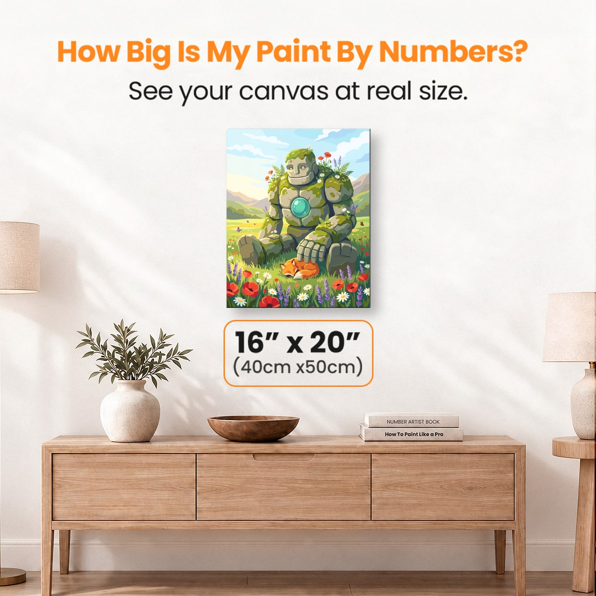Gentle Golem Friends - Number Artist Paint by Numbers Kits