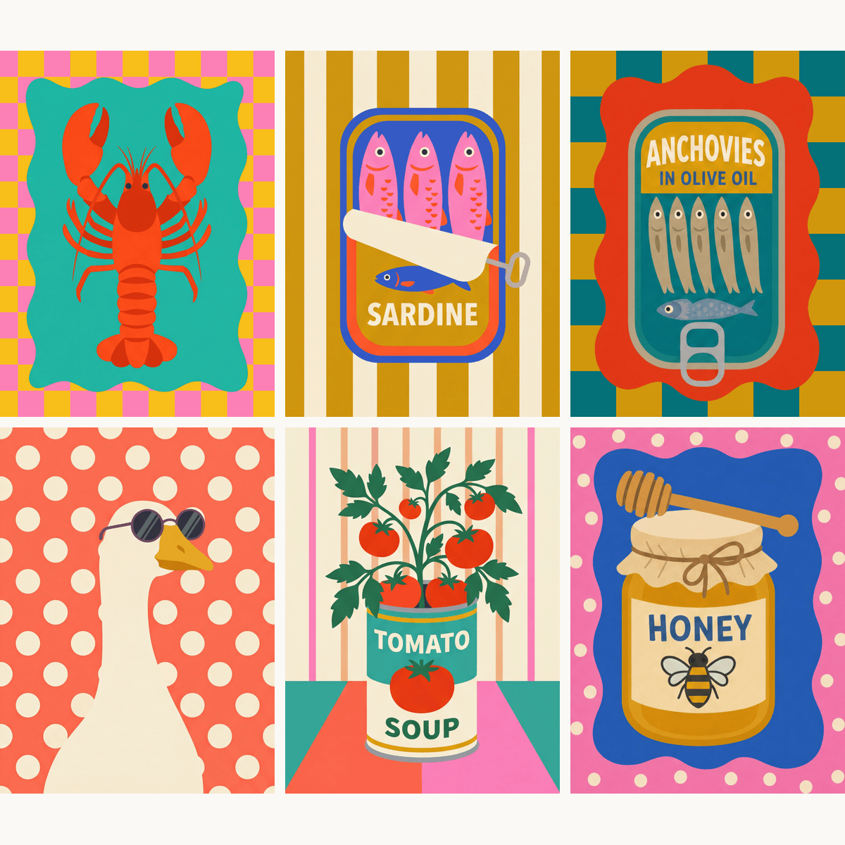 Pop Art Pantry - Number Artist Paint by Numbers Kits