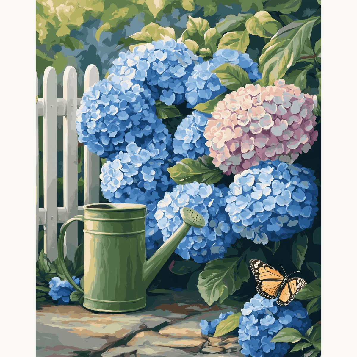 Hydrangea Gardener - Number Artist Paint by Numbers Kits