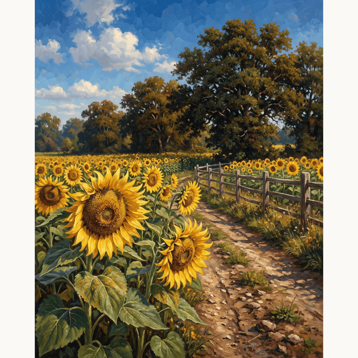 Sunflower Bliss - Number Artist Paint by Numbers Kits